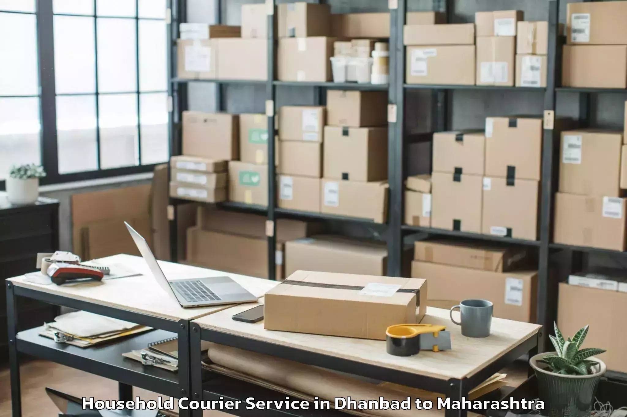 Easy Dhanbad to Goregaon Household Courier Booking